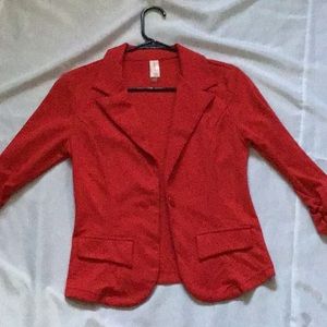 No Boundaries - Red Blazer/Jacket/Coat - Size Small 3-4